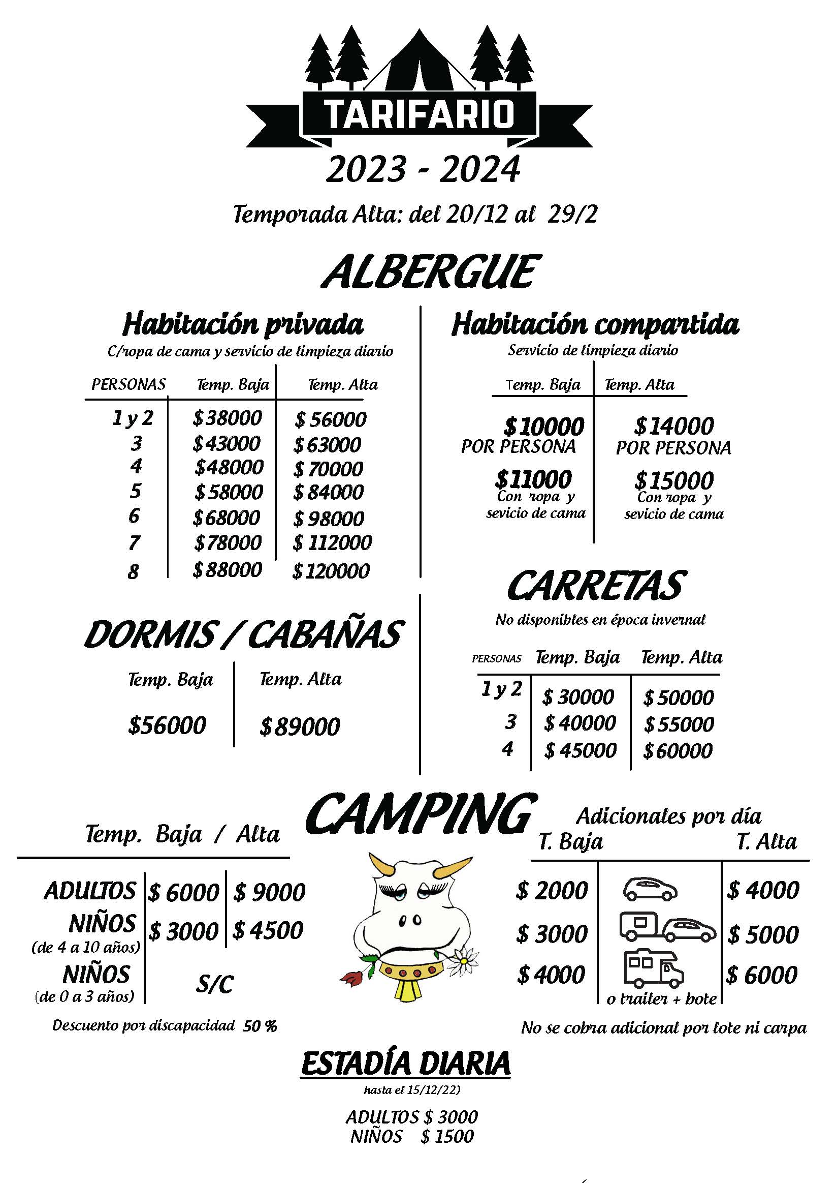 tarifario noviembre 23